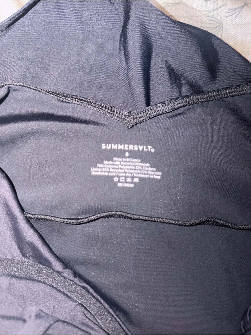 SUMMERSALT Black Underwire One-Piece Swimsuit - Picture 6 of 6